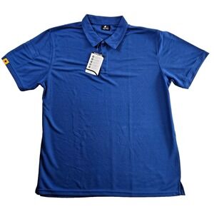 ZITY Royal Blue Mens XL Golf Polo Short Sleeve Shirt Pocket Outdoor‎ New